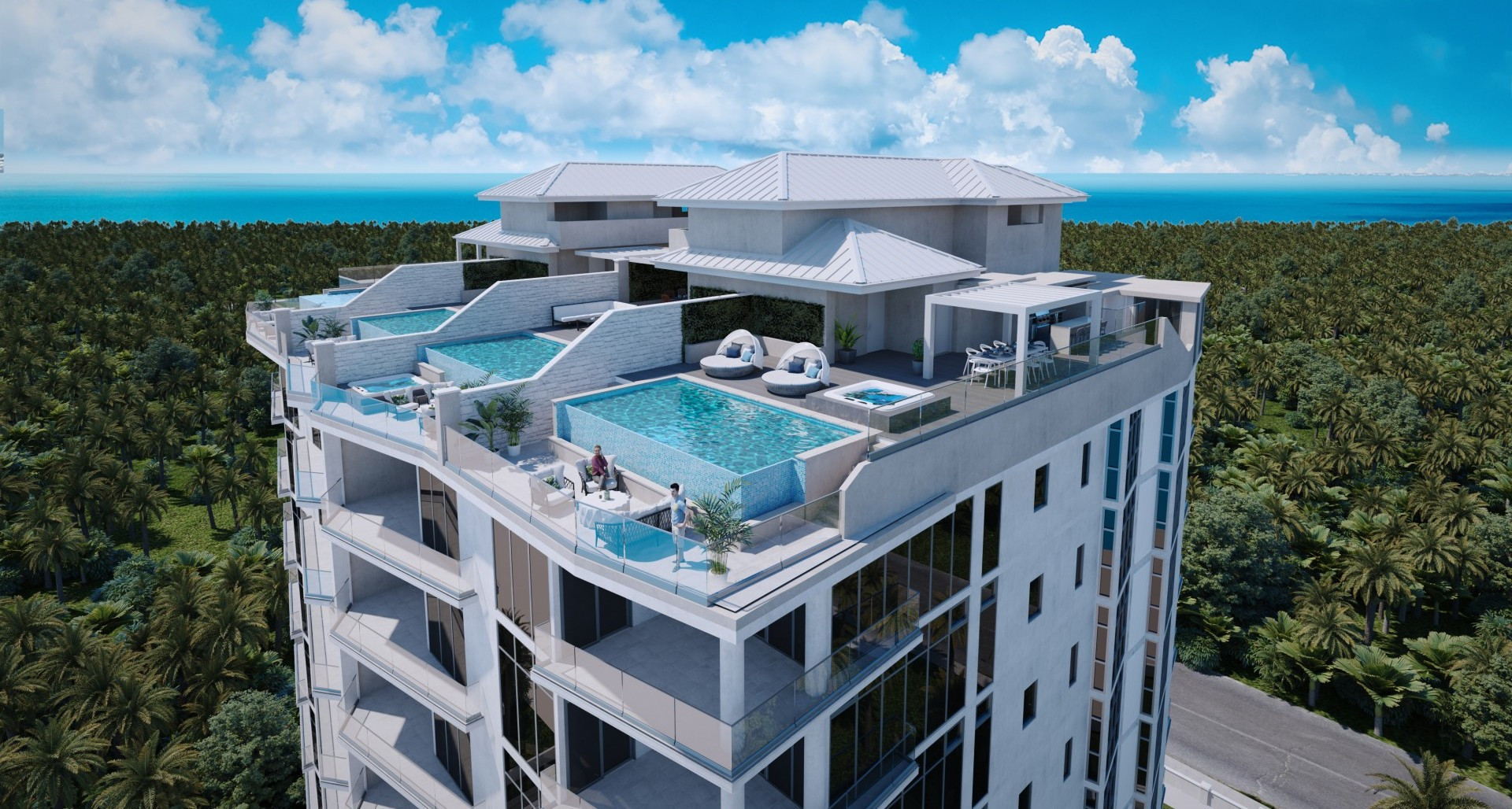 AQUA BAY – SKY VILLA THREE – PENTHOUSE PRIVATE ROOFTOP POOL image 1