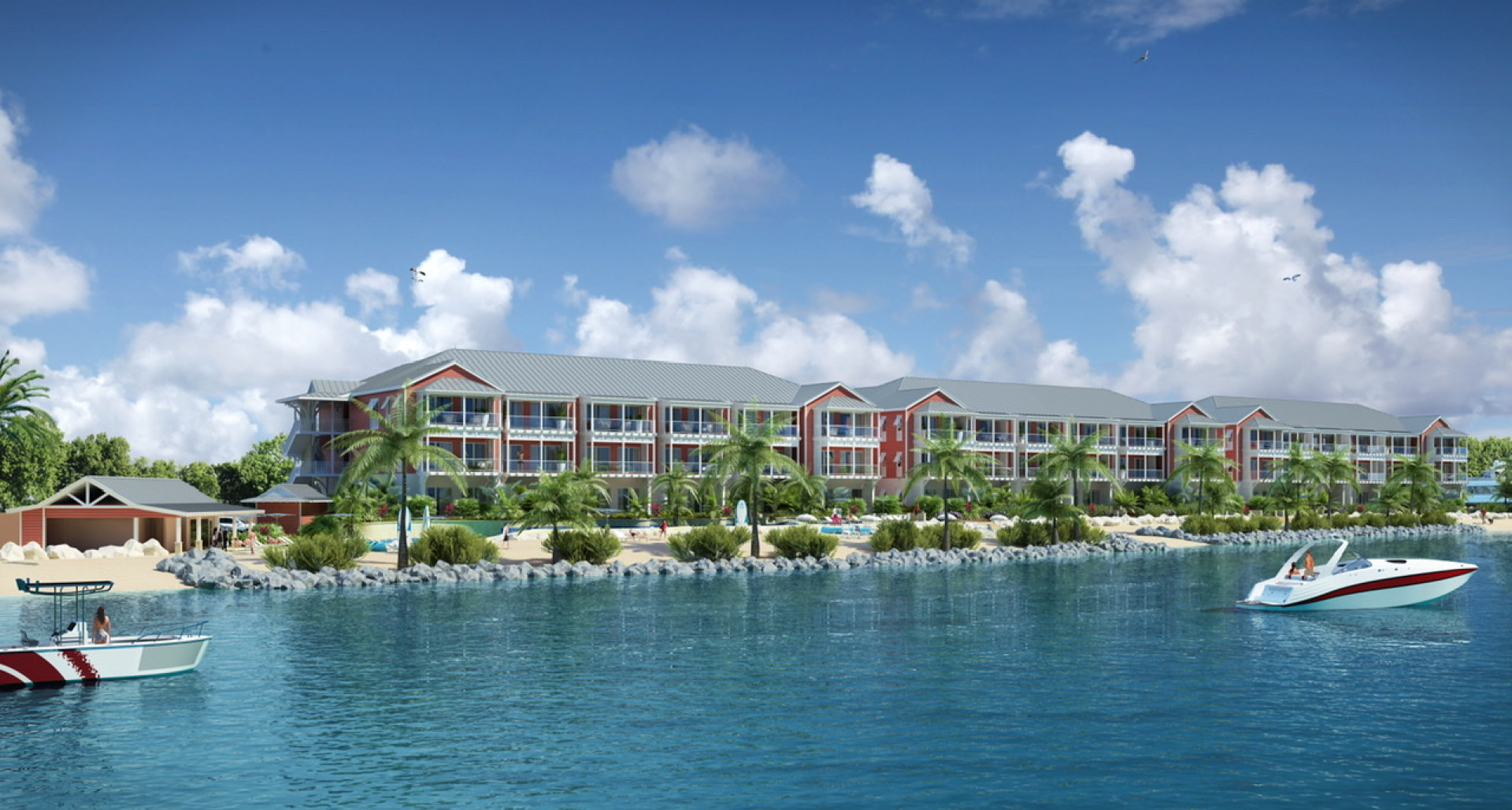 Ocean Front, Corner Unit at FIN Grand Cayman