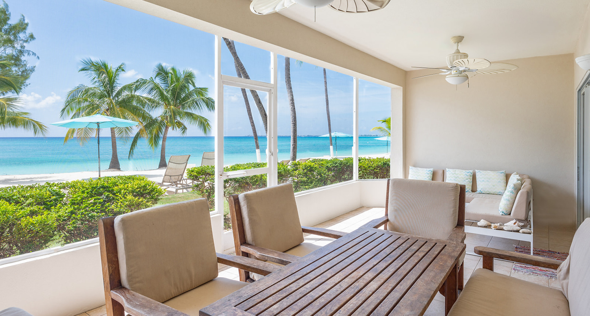 3 Bed Beach Front Condo Cayman Club