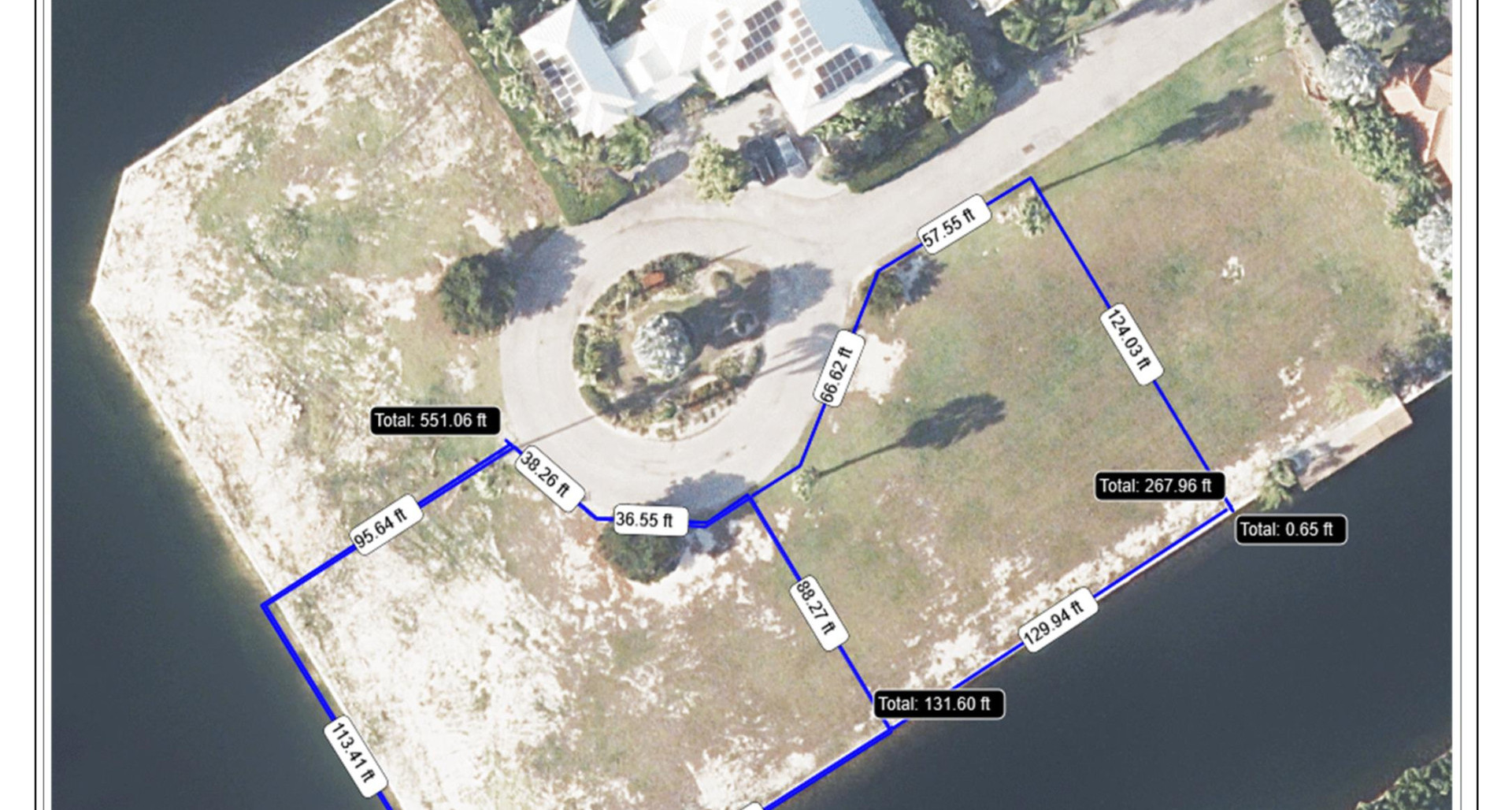 Crystal Harbour Phase 2  270′ Canal waterfront Corner Lot