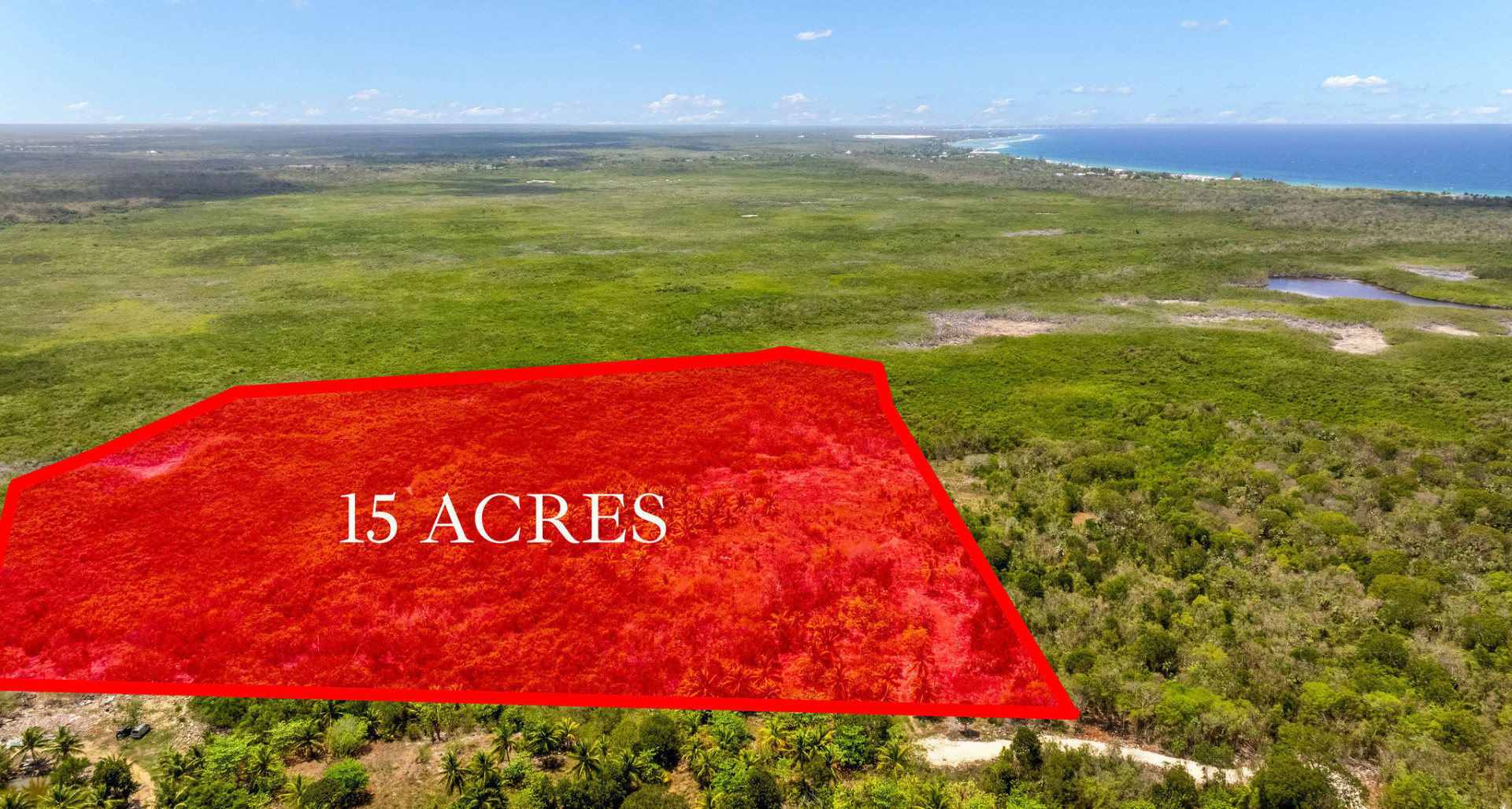15 Acres Agricultural/Low Density Land with Road Access image 1