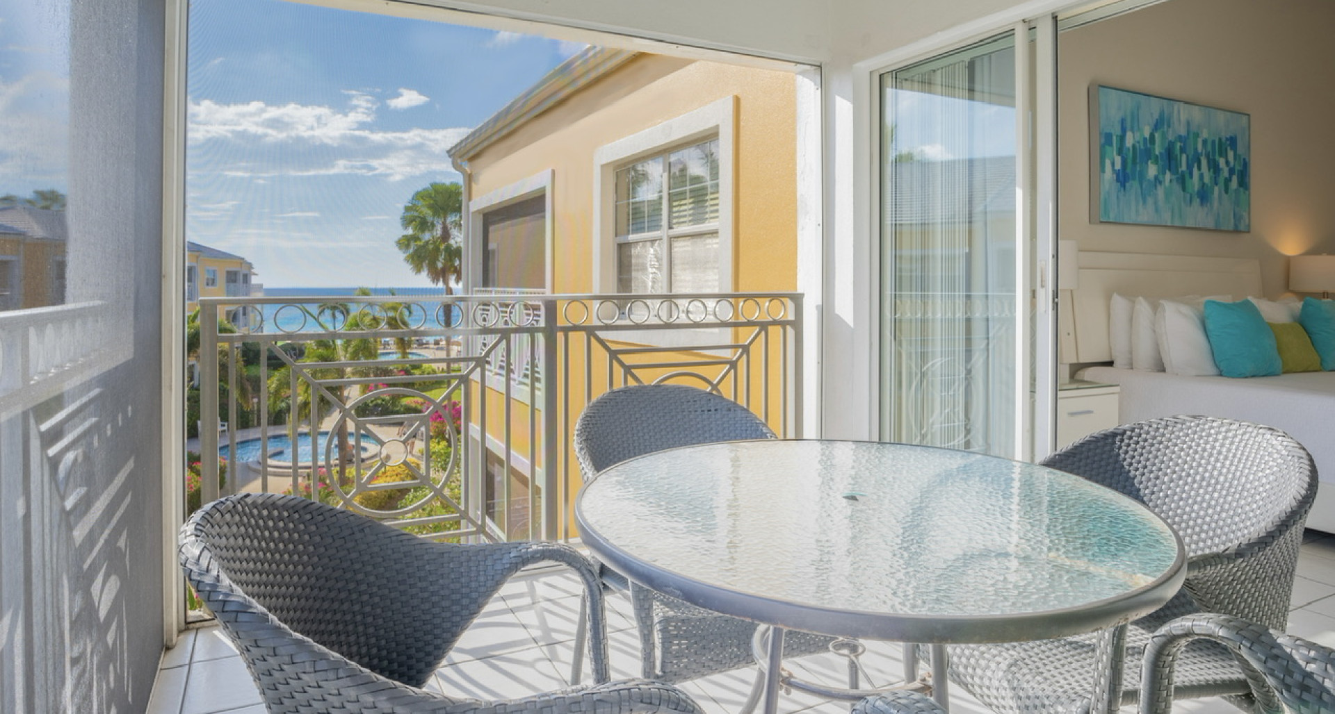 Ocean Front, Corner Unit at FIN Grand Cayman